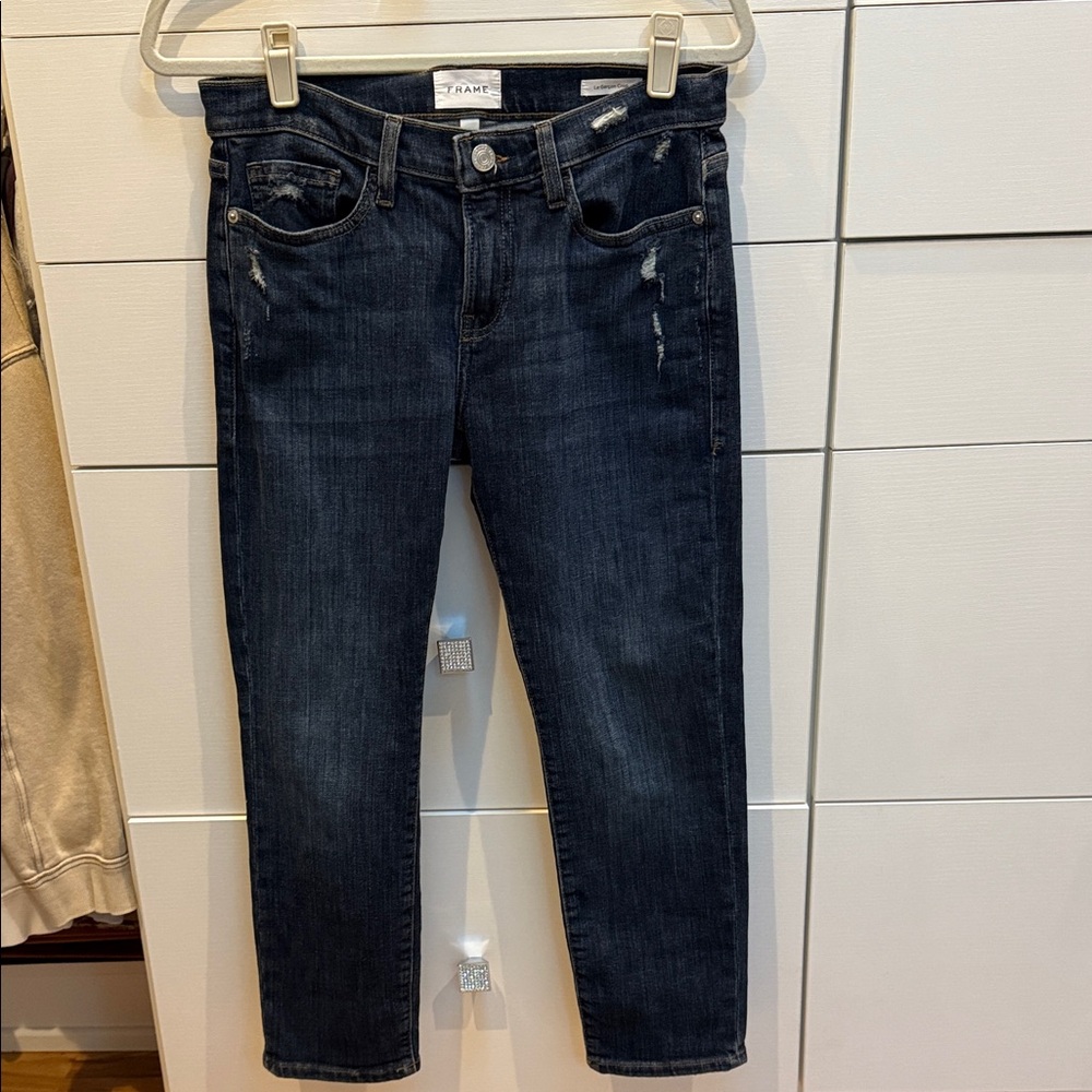 Frame Denim Midnight Blue Ankle Jeans